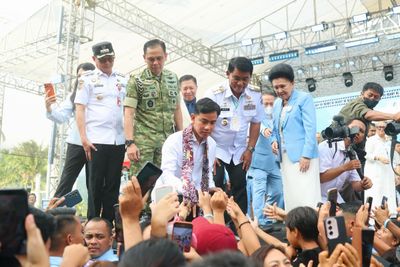 Kunjungan Kerja, Gibran Sambangi Perkemahan Pemuda dan Remaja GPDI