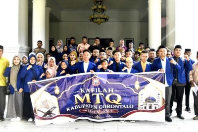 Sugondo Melepas 49 Utusan Kabupaten Gorontalo Menuju MTQ Provinsi