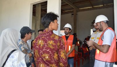 Mahasiswa Internasional dan Itera Bangun Infrastruktur Ramah Lingkungan di Pesawaran