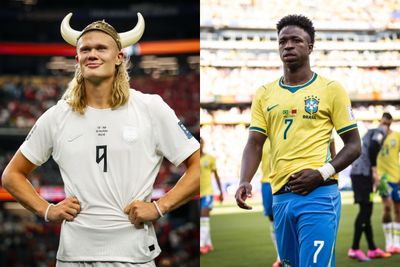 Jelang Brasil vs Norwegia, Netizen Bikin Meme Konyol Antara Erling Haaland dan Vinicius Jr