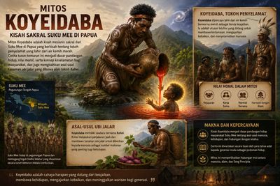 Mitos Koyeidaba, Kisah Sakral Suku Mee yang Diyakini Membawa Harapan dan Asal Usul Ubi Jalar di Papua
