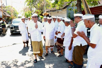 Jaya Negara Hadiri Karya Ngenteg Linggih di Pura Dalem Kedatuan Kesiman, Perkuat Harmoni Spiritual dan Kebersamaan Umat