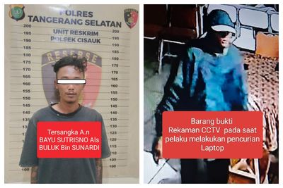 Polisi Ciduk Pencuri 6 Laptop SMA di Tangsel, Begini Cara Kerja Pelaku