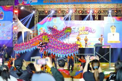 Semipro 2026 Probolinggo Hari ke-8 Meriah, Atraksi Barongsai dan Budaya Tionghoa Pikat Ribuan Pengunjung
