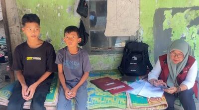 Dua Bocah Asal Kota Serang Katagori Keluarga Desil I Yang Sempat Tidak Lolos Pendaftaran Sekolah Rakyat