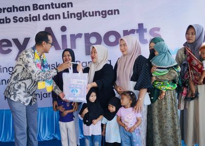 Wujud Nyata TJSL, PT Angkasa Pura Indonesia Salurkan Bantuan Rp319 Juta di Banjarbaru