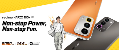 Intip Spesifikasi Realme Narzo 100x: Baterai 8.000 mAh dan Layar 144Hz, Bakal Awet Gak Ya?