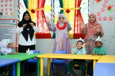 Bunda PAUD Aceh Besar Ajak Anak Rajin Belajar dan Bangun Karakter Sejak Dini