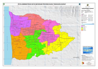 Mengenal Peta Administrasi Wilayah dan Ibu Kota Kabupaten Kota di Nusa Tenggara Barat