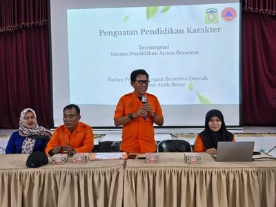 BPBD Aceh Besar Bekali Siswa SMAN Modal Bangsa Mitigasi Bencana Lewat Program SPAB