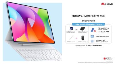 HUAWEI MatePad Pro Max Segera Hadir di Indonesia, Tablet Flagship Pro 13 Inci Tertipis dan Teringan