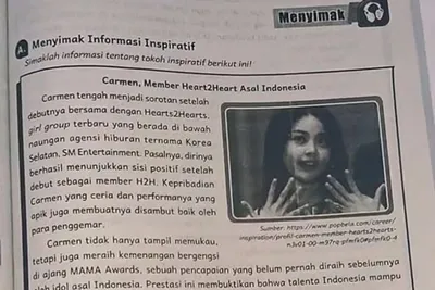 Carmen Hearts2Hearts Jadi Materi Buku Pelajaran SD, Ini Kisah Inspiratifnya!