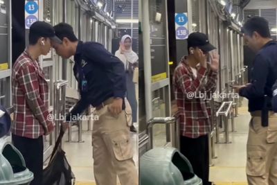 Viral Pria Pelecehan di Jalur Langit TransJ Diamankan Petugas, Langsung di Blacklist!