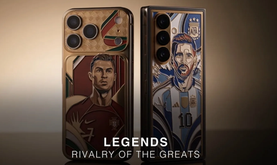 Messi vs Ronaldo Jadi Rivalitas Mewah, Caviar Hadirkan HP Edisi Emas 24 Karat