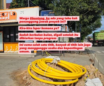 Tak Ada Progress Berbulan-bulan, Warga Keluhkan Proyek Galian Mangkrak di Bontang