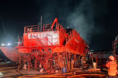 Kapal Basarnas Terbakar di Muara Baru, Polisi Dalami Penyebabnya