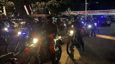 Jaga Kamtibmas, 300 Personel Gabungan Gelar Patroli Malam di Kota Bandung
