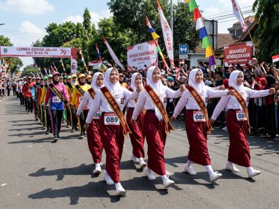 Catat! Jadwal Lengkap dan Rute Gerak Jalan Pelajar SD-SMA HUT RI di Berbagai Kabupaten di Sulawesi Selatan