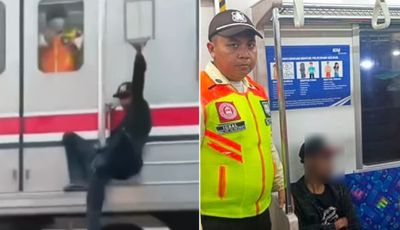 Viral Pria Bergelantungan di KRL Tanjung Priok: Langsung Diamankan Petugas hingga Masuk Blacklist