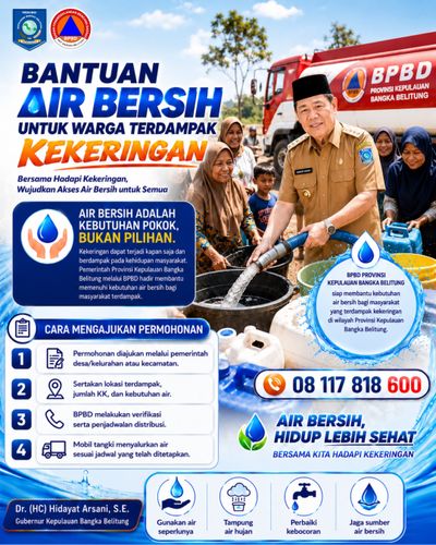 4 Langkah Mudah Mendapatkan Bantuan Air Bersih di Bangka Belitung, BPBD Sigap Salurkan