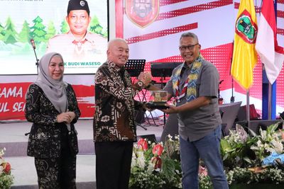 Kunjungan Ketua Kwarnas Budi Waseso ke Kalsel: Persiapan Pelantikan Gubernur H. Muhidin sebagai Ketua Mabida Pramuka