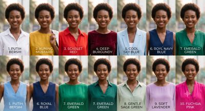 10 Opsi Warna Baju yang Pas untuk Kulit Gelap, dari Pastel hingga Bold