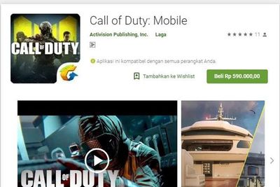 Game Call of Duty Mobile Palsu Muncul di Google Play Store