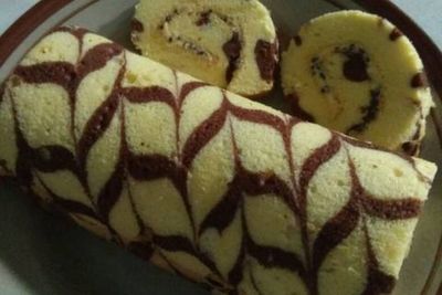 Resep Membuat Bolu Gulung Motif yang Super Lembut