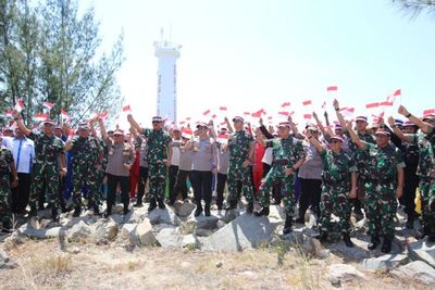 Panglima TNI Kunjungi Satgas Pamtas Pulau Nipah