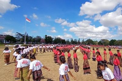 Di NTT Seribu Penari Kolosal Ramaikan HUT RI 