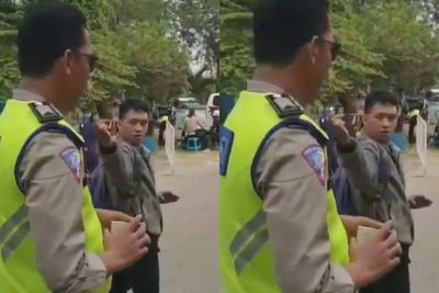 Pria Ini Malah Pamer Silat Saat Ditilang