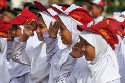 Siswa Sekolah di Perbatasan Peringati Hari Kesaktian Pancasila