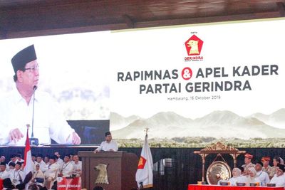 Rapimnas Digelar Tertutup, Prabowo Sampaikan 3 Sikap Politik