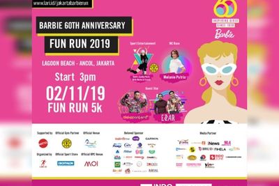 Jakarta Barbie Run 2019 Siap Bikin Ancol Jadi Pink, 2 November 2019!