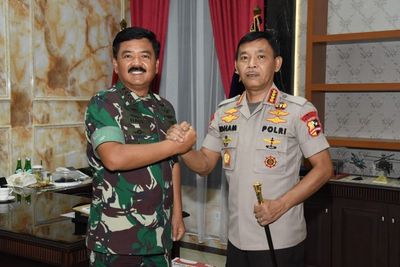 Kunjungan Kerja Pertama ke Panglima TNI, Ini yang Dibahas Kapolri