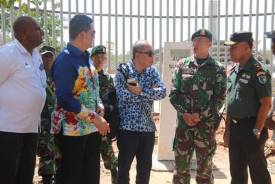 Jelang JBC, Duta Besar dan Satgas Pamtas Kunjungi Perbatasan RI-PNG