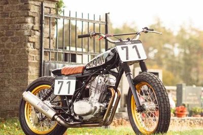 Motor Trail Tahun 70an Berubah Jadi Flat Track Keren