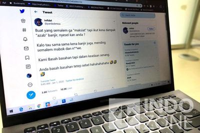 Posting soal Banjir, Komika MLI Diserang Netizen Termasuk Anji