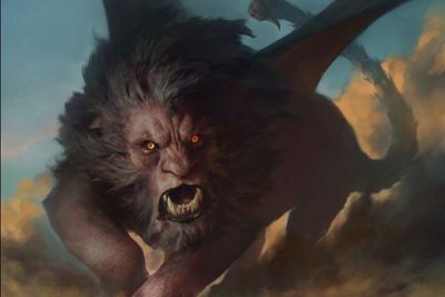 Makhluk Legenda Persia Berkepala Singa, Pemakan Manusia