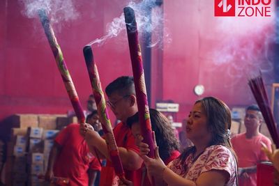 FOTO: Merayakan Imlek 2571 di Wihara Dharma Bhakti