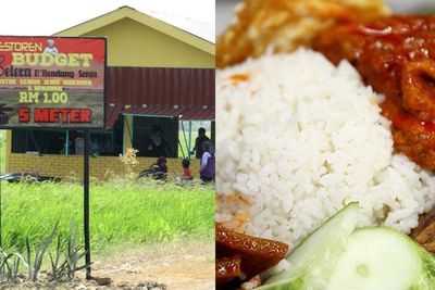 Pria Ini Jual Nasi Bungkus Murah Meriah, Cuma Rp3 Ribuan!