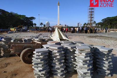 Kontraktor Pasrah Revitalisasi Monas Berhenti di Tengah Jalan