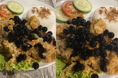 Viral Ayam Geprek Boba, Bentuknya Bikin Emosi Warganet