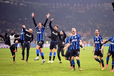 FOTO: Inter Bungkam AC Milan di Laga Derby della Madonnina