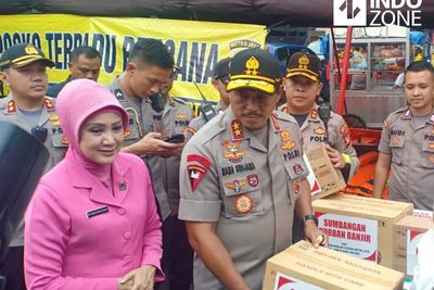 Kapolda Tinjau Lokasi Banjir di Benhil dan Komplek Polri Jaksel