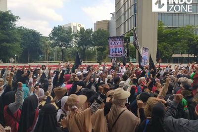 Massa Demo 212 Desak Pemerintah Putus Hubungan Diplomatik dengan India