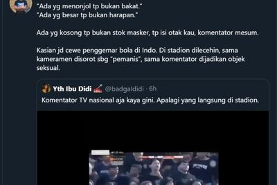 Viral Komentator Bola Bernada Mesum, Netizen: Najis!