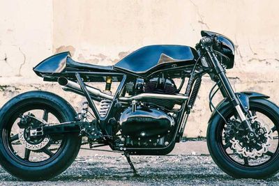 Modifikasi Royal Enfield Cafe, Mesin Standar Tampang Agresif