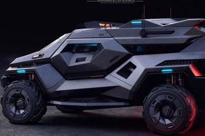 Rendering Mobil Buas Armortruck Buat Elon Musk Tergoda