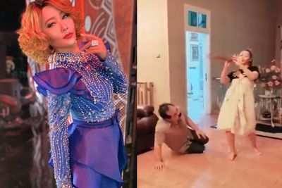 Begini Aksi TikTok Kocak Inul dan Suami saat Work From Home